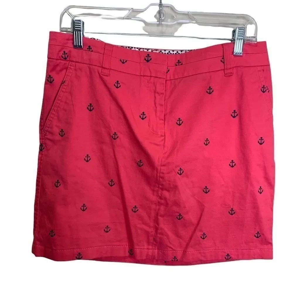 Cambridge dry goods pink skirt blue anchors A1